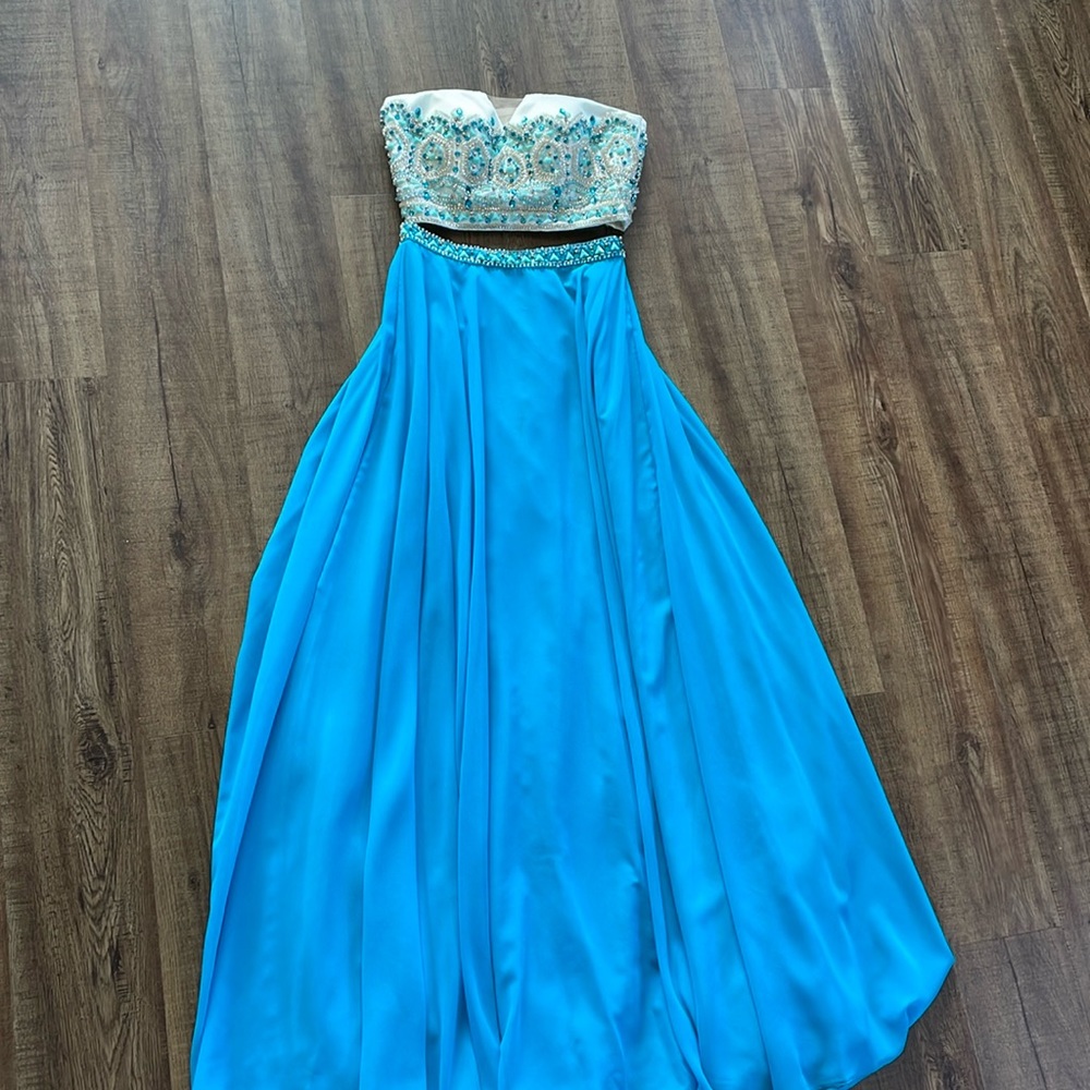 Rachel Allan 2 piece prom dress